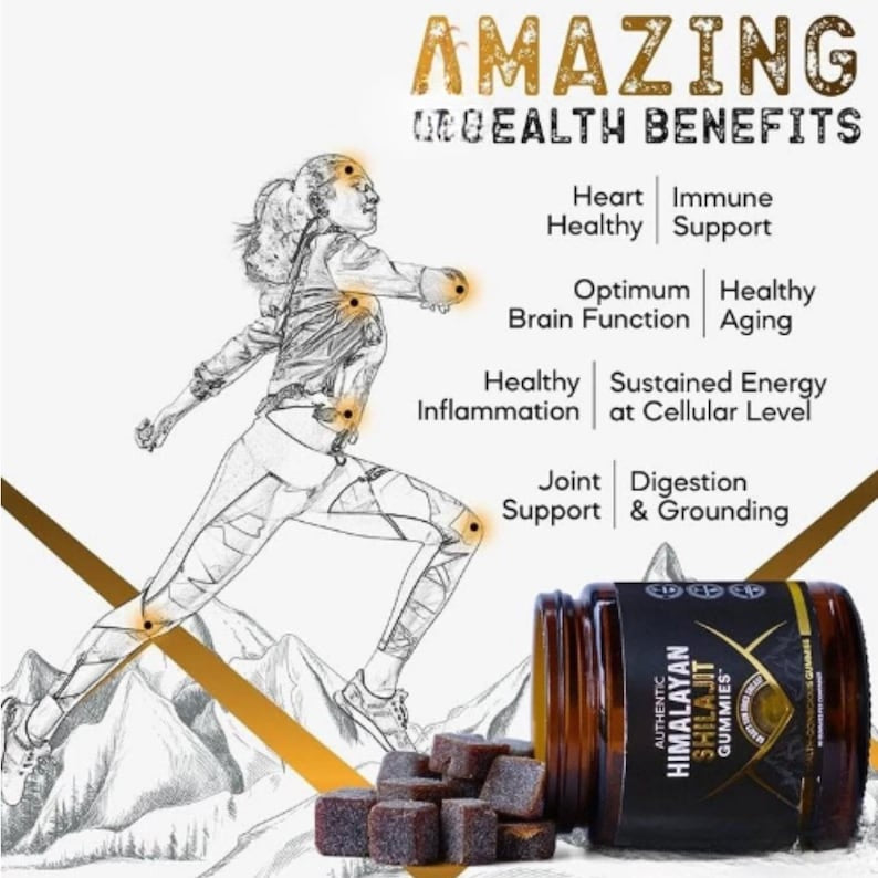 AUTHENTIC
HIMALAYAN SHILAJIT GUMMIES
