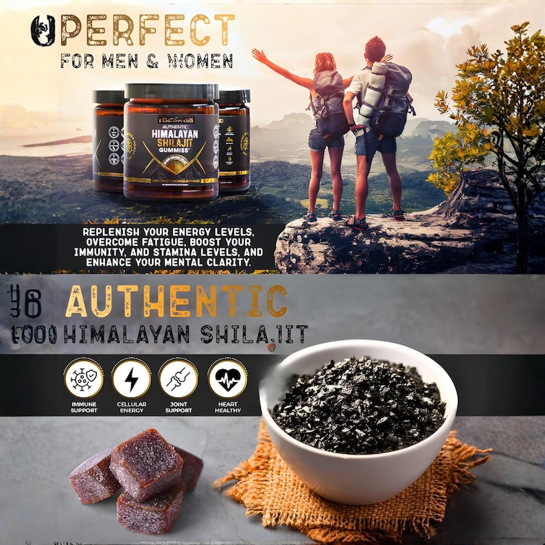AUTHENTIC
HIMALAYAN SHILAJIT GUMMIES